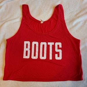 Boots & Hearts Crop Top